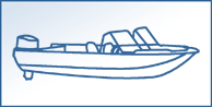 Aluminum Fishing Boats w/ High Windshield Mounted Forward