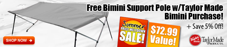 Free Bimini Support Pole w/ Taylor Made Bimini Purchase!