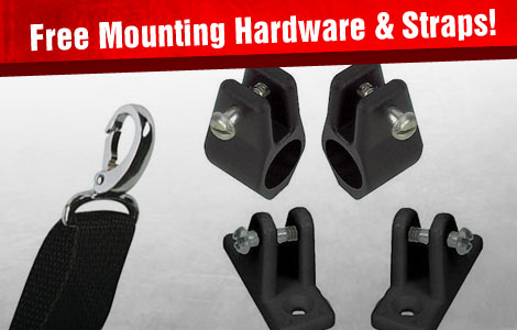 Free Mounting Hardware and Straps