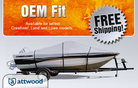 OEM Fit available for select Crestliner, Lund and Lowe models.