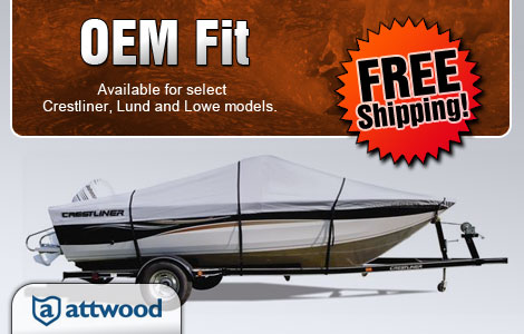 OEM Fit available for select Crestliner, Lund and Lowe models.