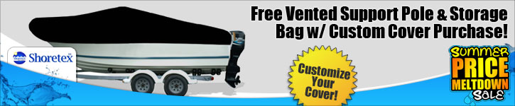 Free Vented Support Pole & Storage Bag w/ Custom Cover Purchase!