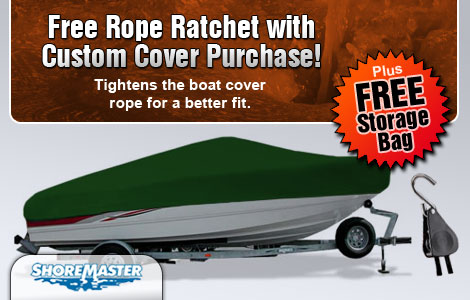 Free Rope Ratchet with Purchase of a ShoreMaster Custom Cover!