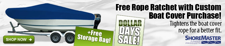 Free Rope Ratchet with ShoreMaster Boat Cover Purchase!