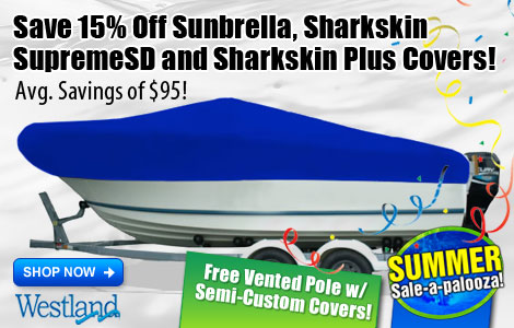 Save 15% on Sunbrella! Plus, Sharkskin SupremeSD and Sharkskin Plus also on sale!